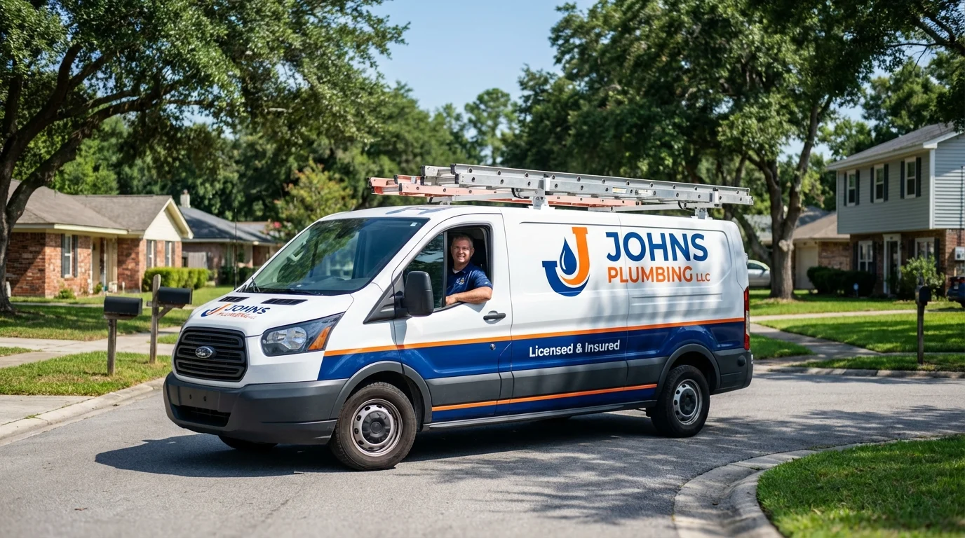 Johns Plumbing LLC service van in Litchfield Park, AZ