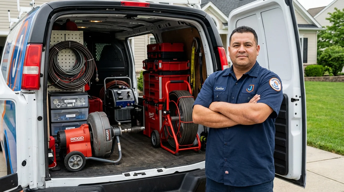 Professional drain cleaning equipment and Johns Plumbing LLC plumber in Litchfield Park