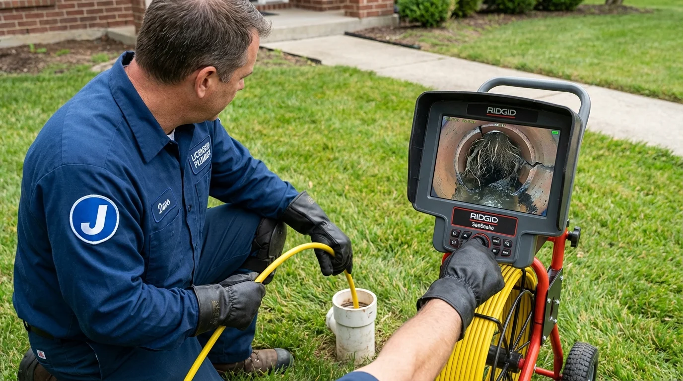 Sewer camera inspection being performed by Johns Plumbing LLC in Litchfield Park